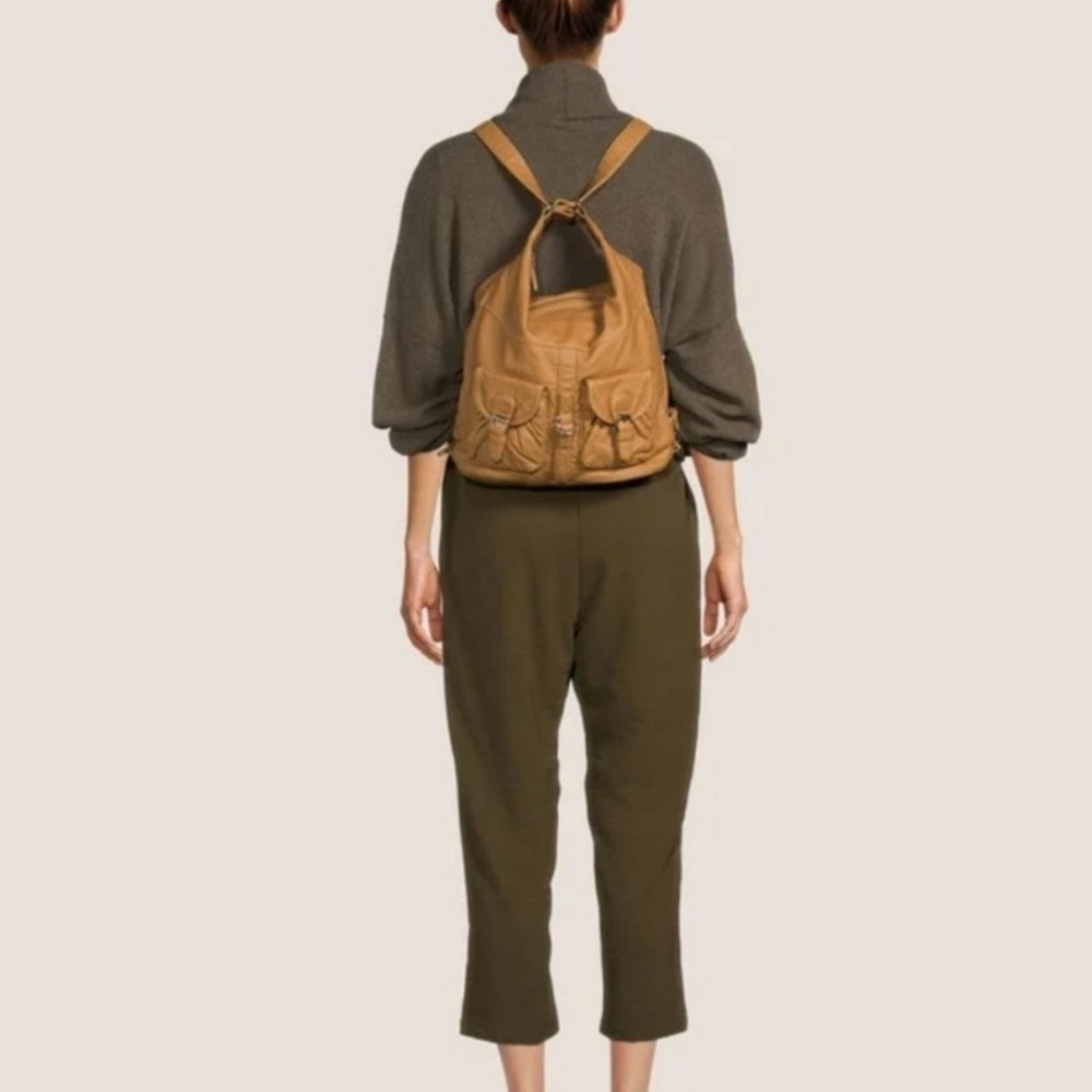 Ampere creations Vegan Brick red 3n1 back pack shoulder Hobo Bag cross body ❤️ - Picture 10 of 10